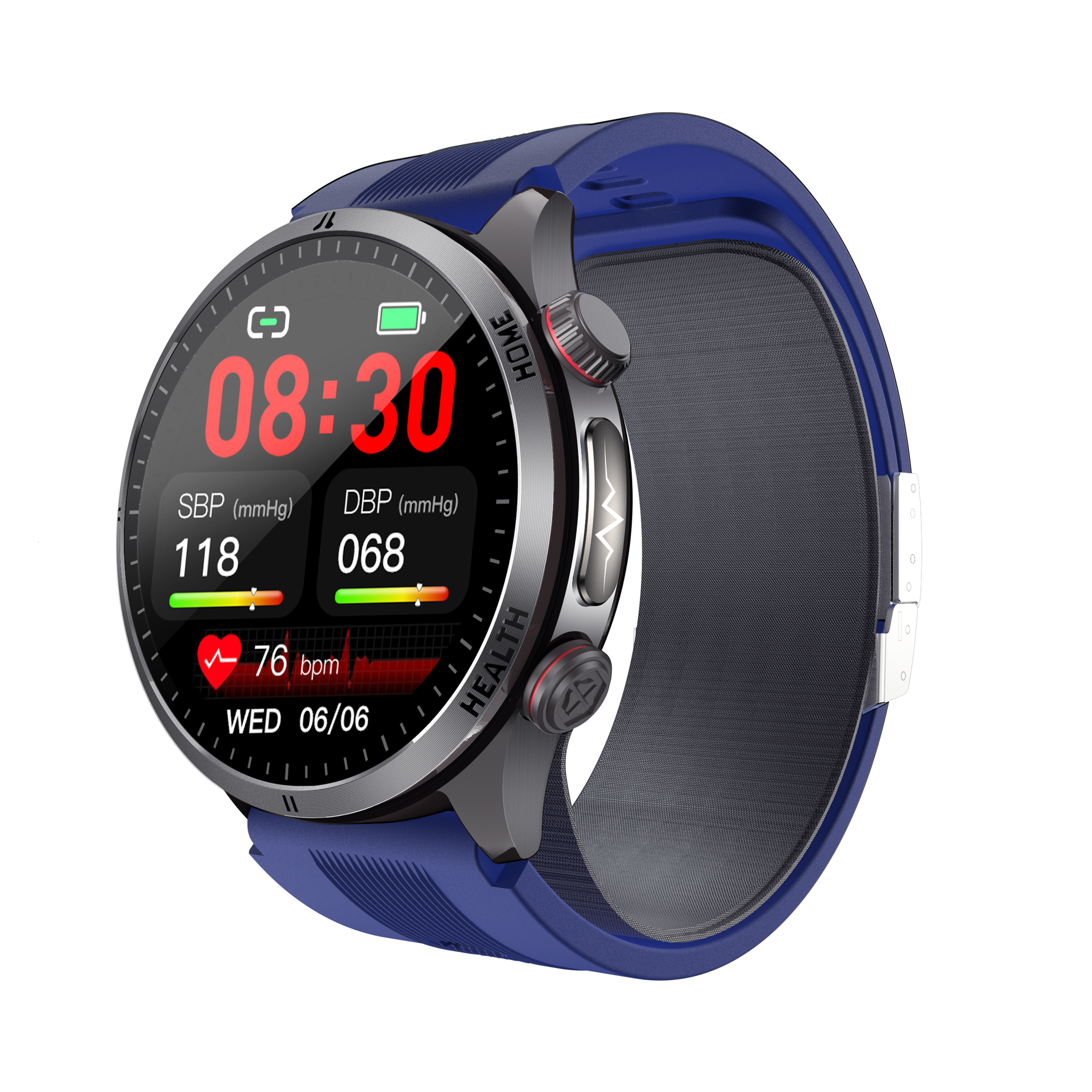 New smartwatch S26 Air pump+airbag true blood pressure accurate test Bluetooth call ECG electrocardiogram blood sugar uric acid blood lipid body temperature blood oxygen sleep monitoring breathing training ECG NFC SOS