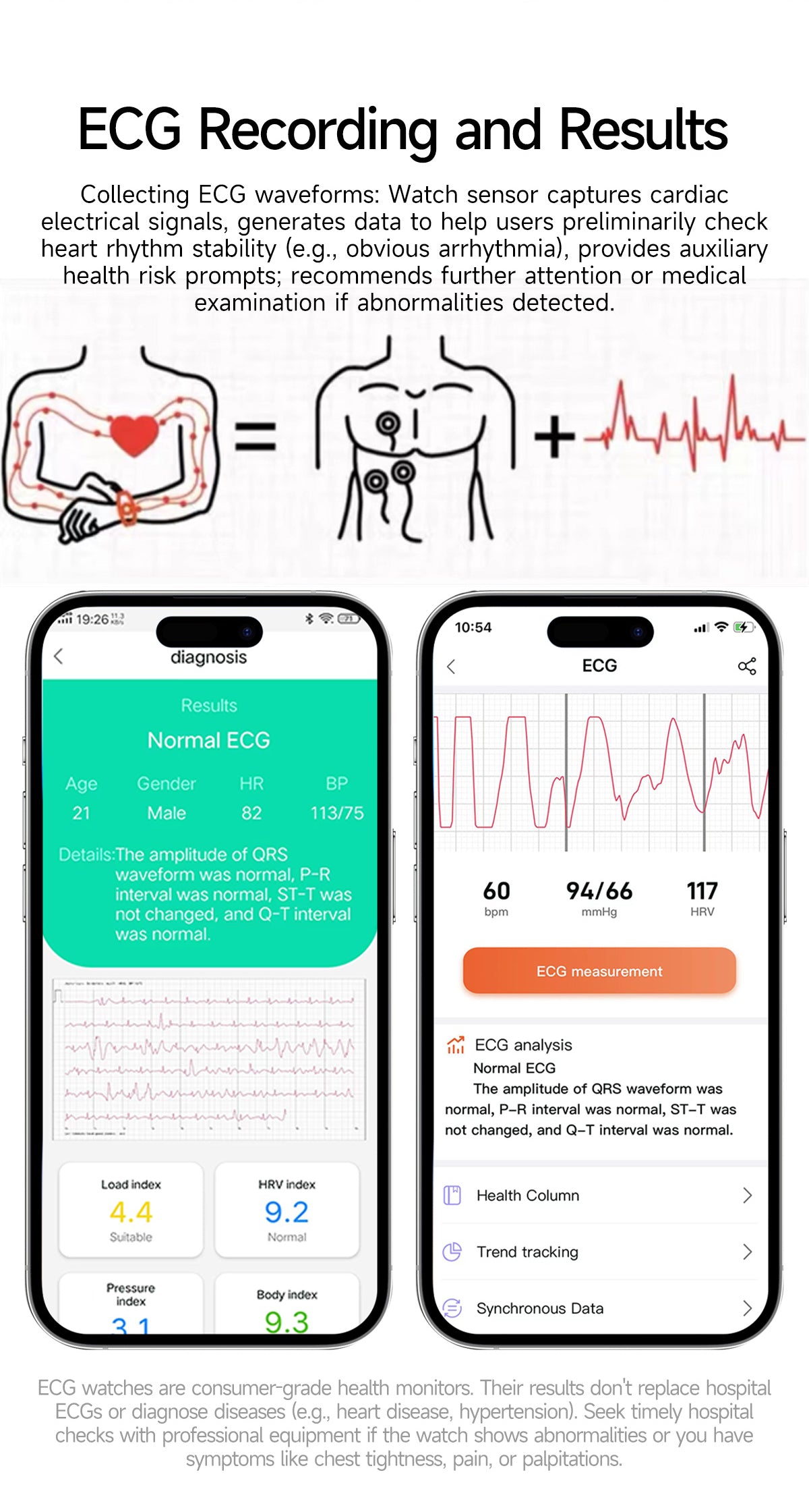 New smartwatch E810 Dual probe laser health therapy function Bluetooth call ECG electrocardiogram blood sugar uric acid blood lipid body temperature blood oxygen sleep monitoring breathing training.