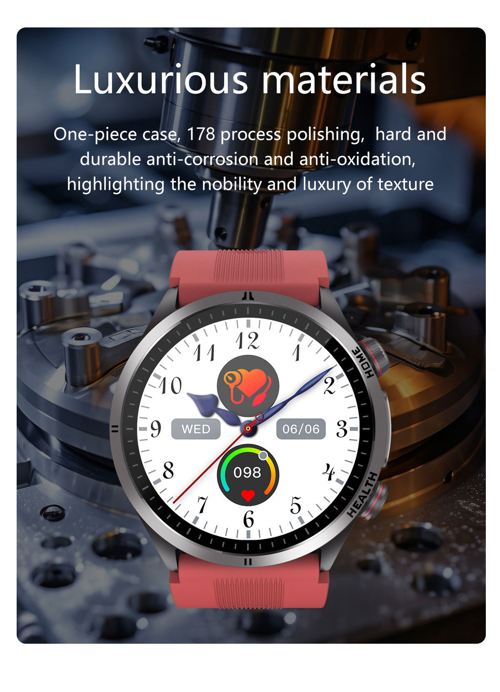 New smartwatch S26 Air pump+airbag true blood pressure accurate test Bluetooth call ECG electrocardiogram blood sugar uric acid blood lipid body temperature blood oxygen sleep monitoring breathing training ECG NFC SOS