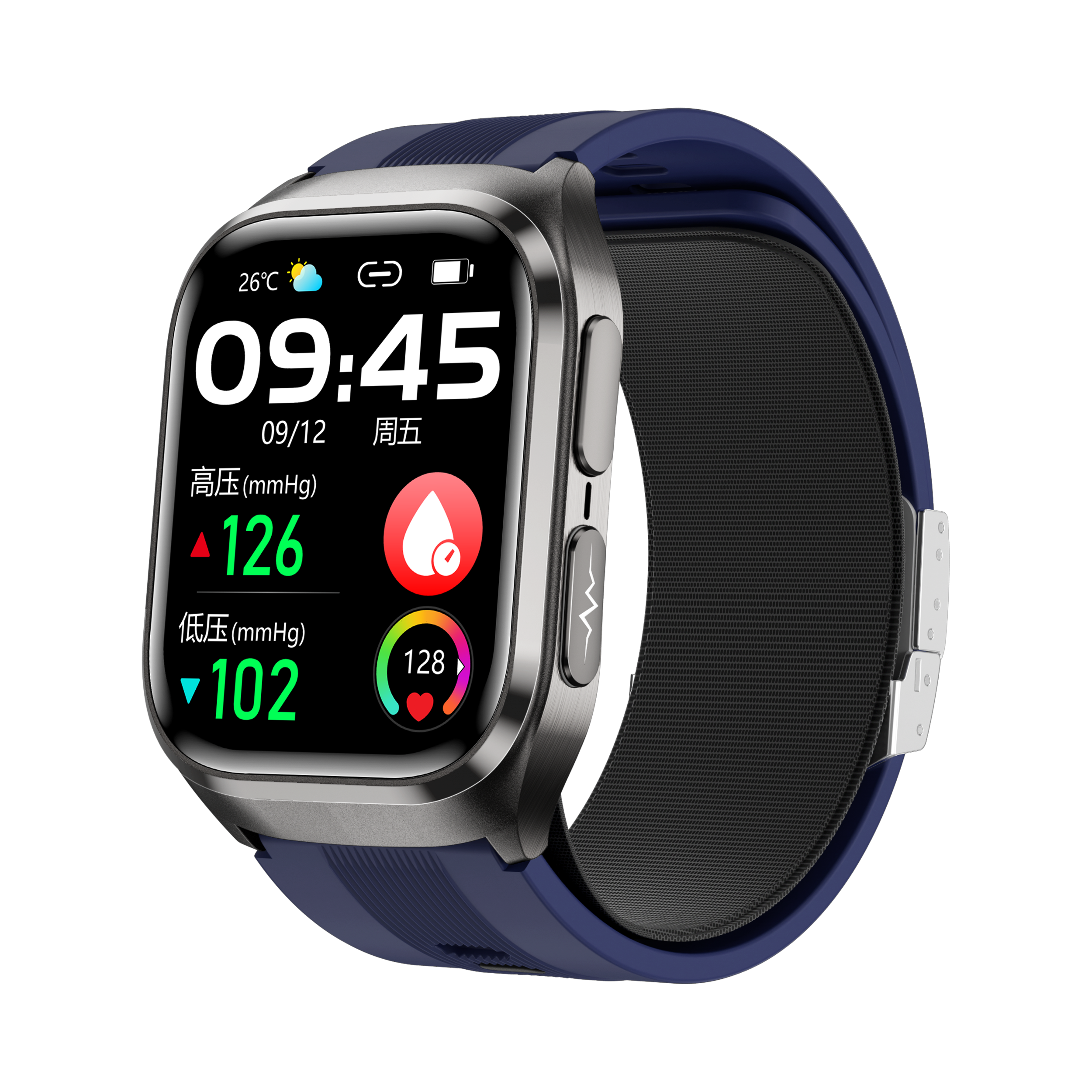 New smartwatch S17 airbag blood pressure monitoring NFC SOS ECG electrocardiogram Sport blood sugar uric acid blood lipid body temperature blood oxygen sleep monitoring breathing training Lover gift