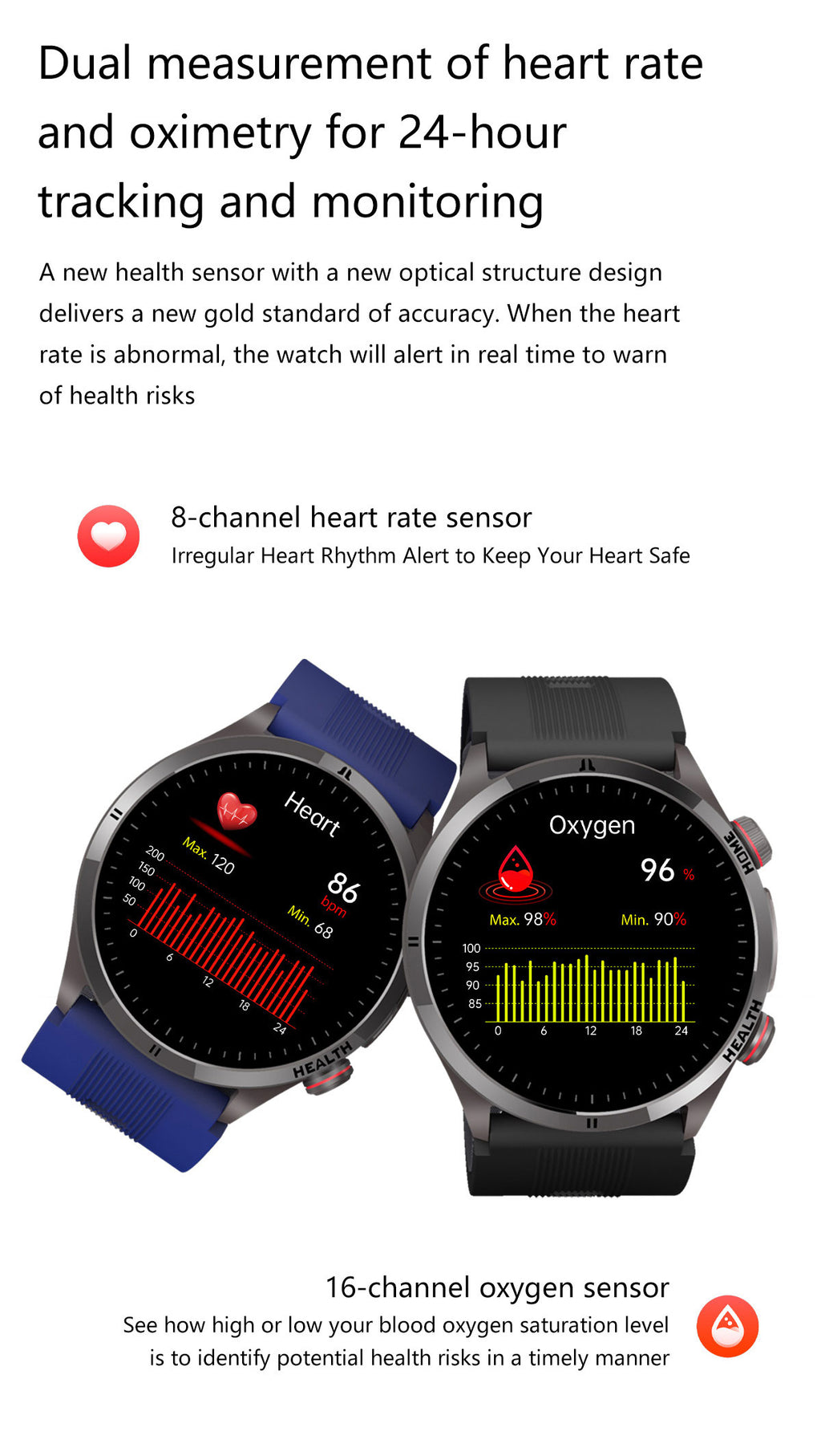 New smartwatch S26 Air pump+airbag true blood pressure accurate test Bluetooth call ECG electrocardiogram blood sugar uric acid blood lipid body temperature blood oxygen sleep monitoring breathing training ECG NFC SOS