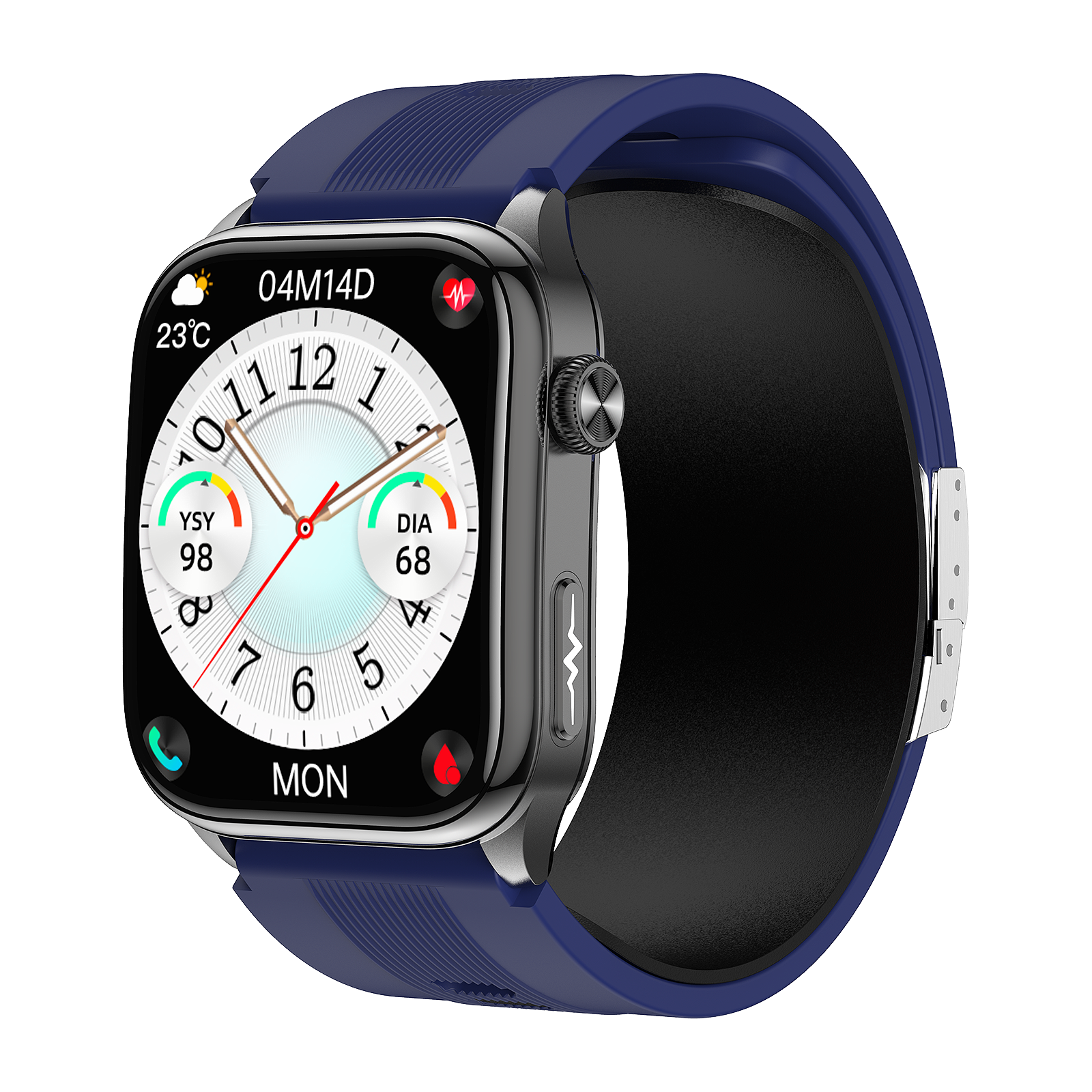 New smartwatch S101 lover's Gift bluetooth call health monitoring True blood pressure Air pump Blood glucose NFC ECG SOS