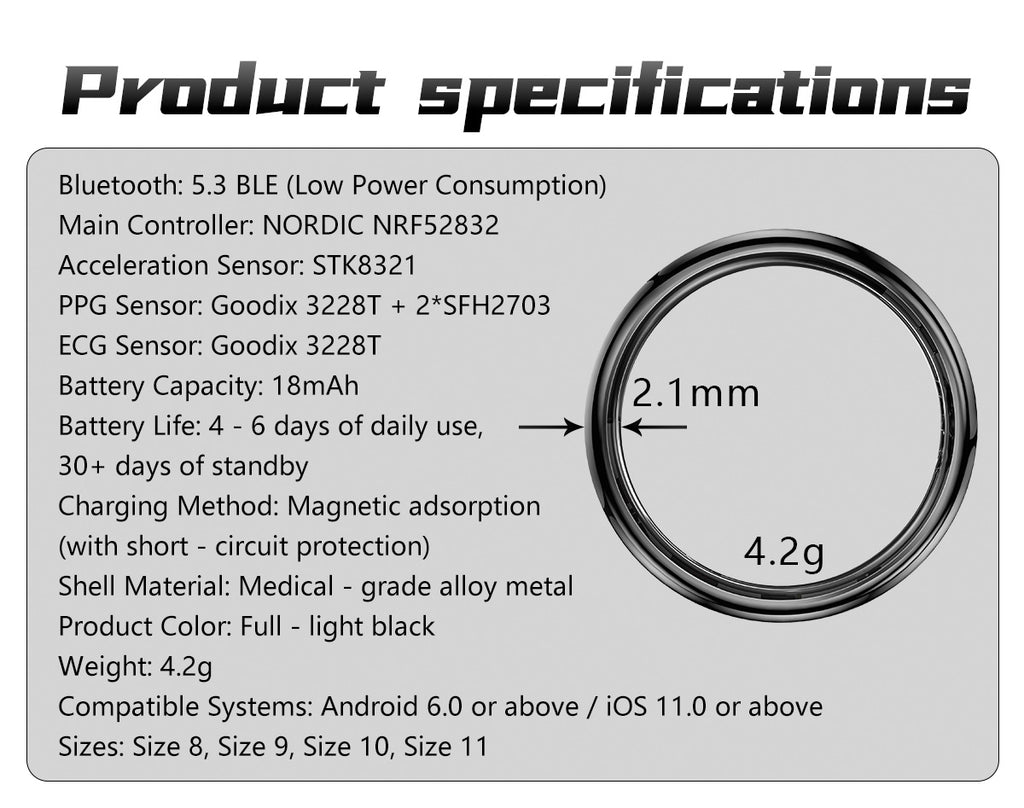 New smart ring Q520 lover's gift ceramic material heart rate sleep blood sugar exercise monitoring hot sale！