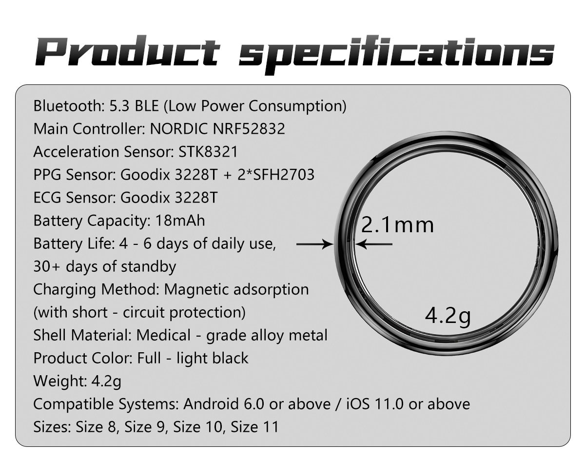 New smart ring Q520 lover's gift ceramic material heart rate sleep blood sugar exercise monitoring hot sale！