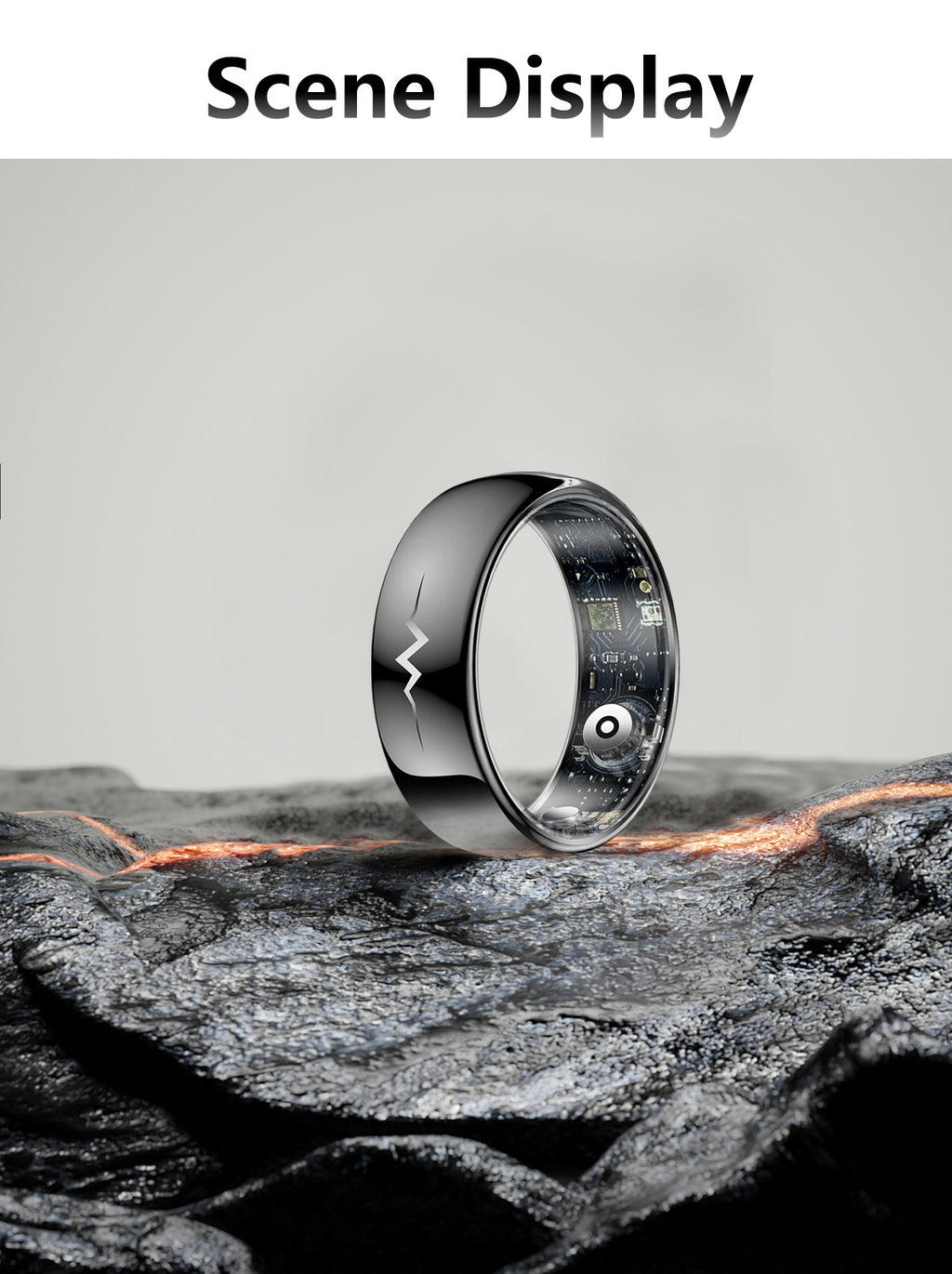 New smart ring Q520 lover's gift ceramic material heart rate sleep blood sugar exercise monitoring hot sale！