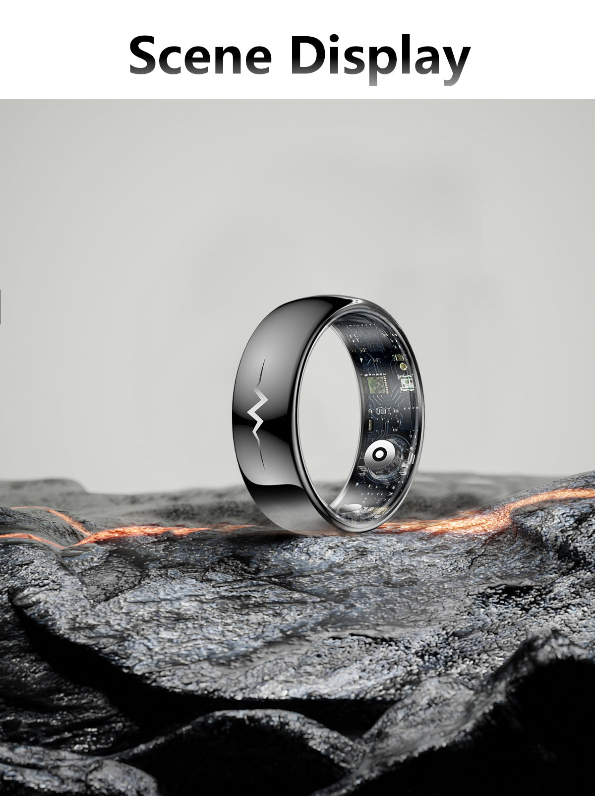 New smart ring Q520 lover's gift ceramic material heart rate sleep blood sugar exercise monitoring hot sale！