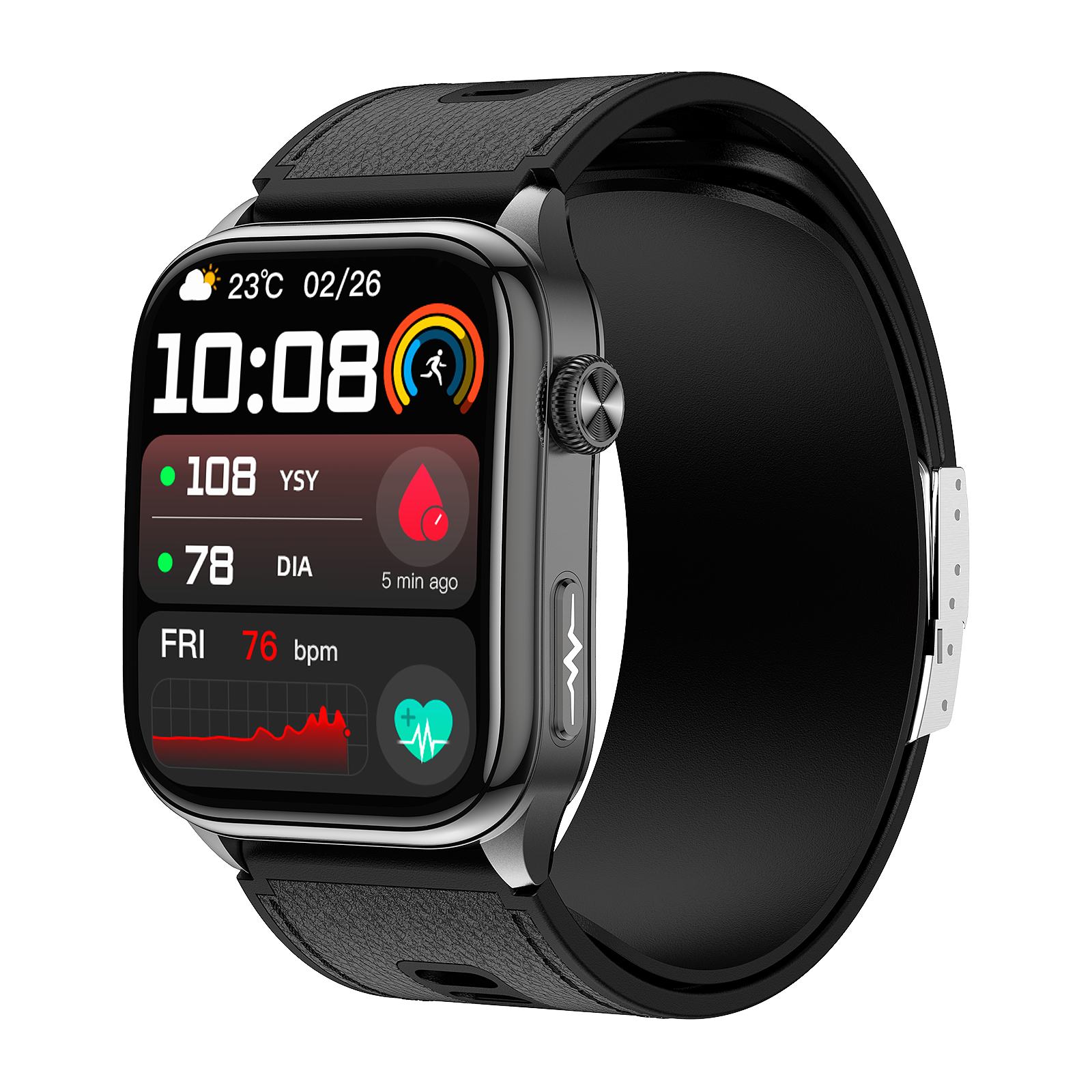 New smartwatch S101 lover's Gift bluetooth call health monitoring True blood pressure Air pump Blood glucose NFC ECG SOS