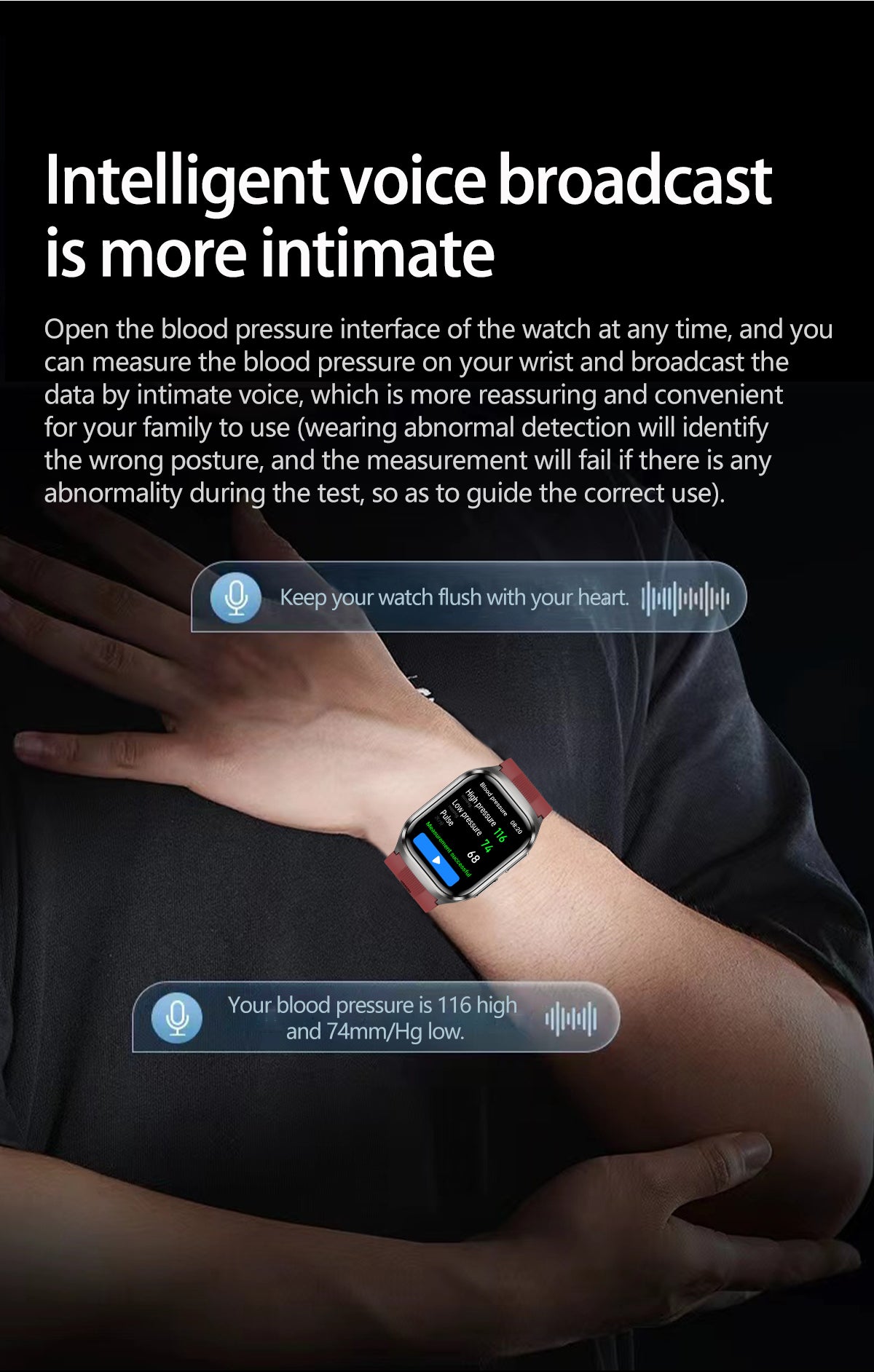 New smartwatch S17 airbag blood pressure monitoring NFC SOS ECG electrocardiogram Sport blood sugar uric acid blood lipid body temperature blood oxygen sleep monitoring breathing training Lover gift