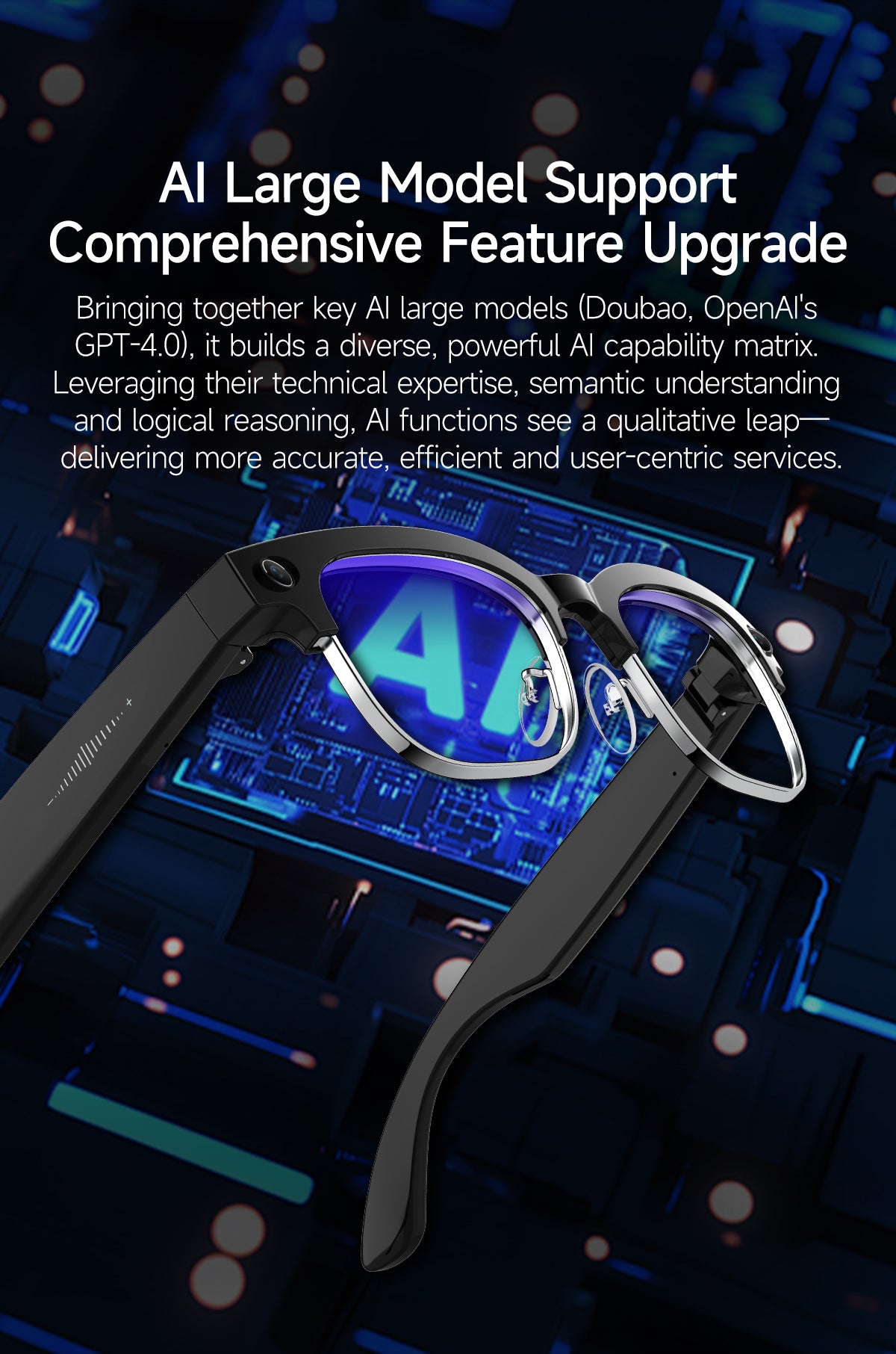 Smart glasses Photography glasses W630 AI translation Wi-Fi slide-to-touch New Fashion Arrivals.