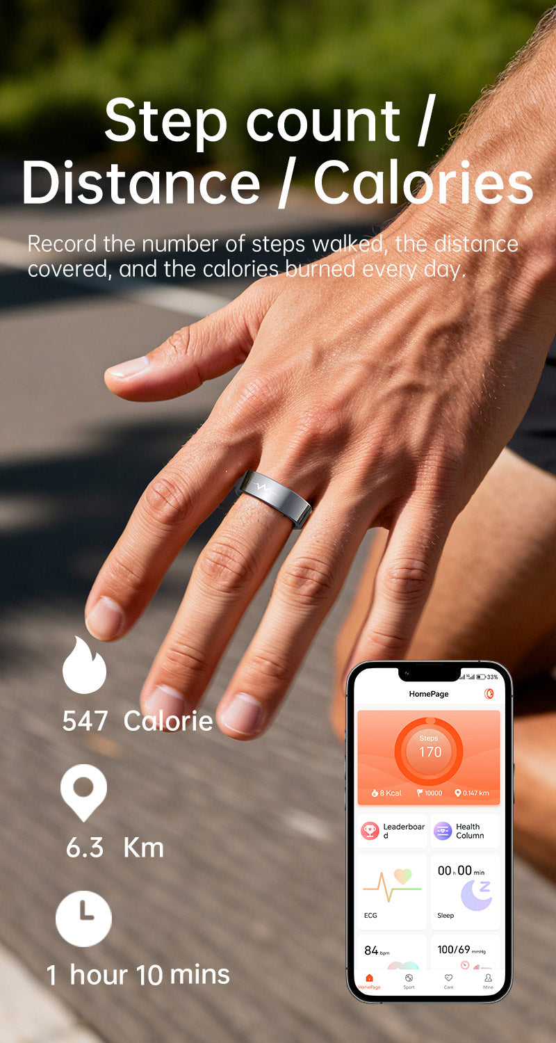 New smart ring R1005 lover's gift heart rate sleep blood sugar exercise monitoring hot sale！