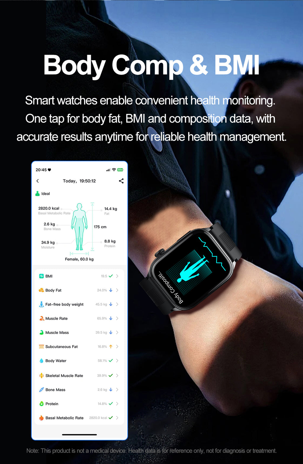 New smartwatch S101 lover's Gift bluetooth call health monitoring True blood pressure Air pump Blood glucose NFC ECG SOS