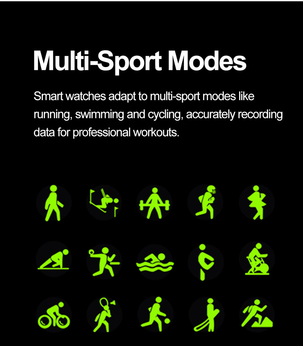 New smartwatch S101 lover's Gift bluetooth call health monitoring True blood pressure Air pump Blood glucose NFC ECG SOS