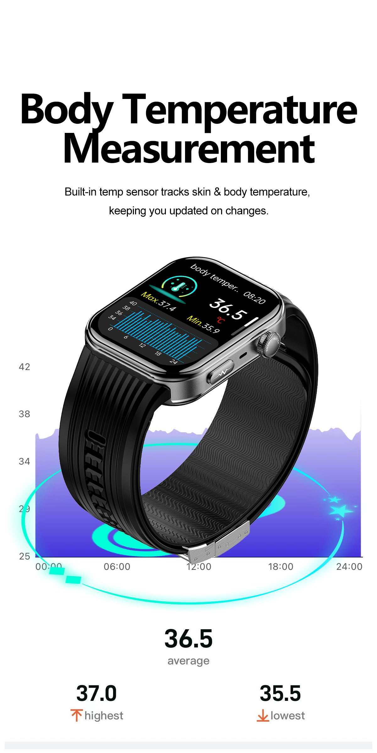 New smartwatch S191 Air pump+airbag type true blood pressure accurate test Bluetooth call ECG electrocardiogram blood sugar uric acid blood lipid body temperature blood oxygen sleep monitoring breathing training.