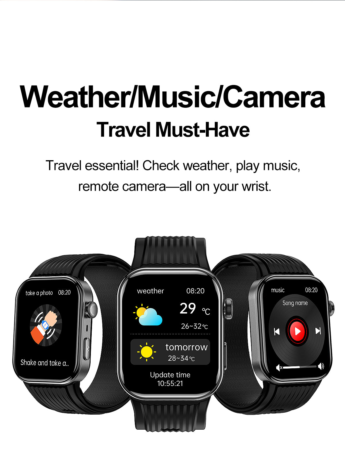 New smartwatch S191 Air pump+airbag type true blood pressure accurate test Bluetooth call ECG electrocardiogram blood sugar uric acid blood lipid body temperature blood oxygen sleep monitoring breathing training.