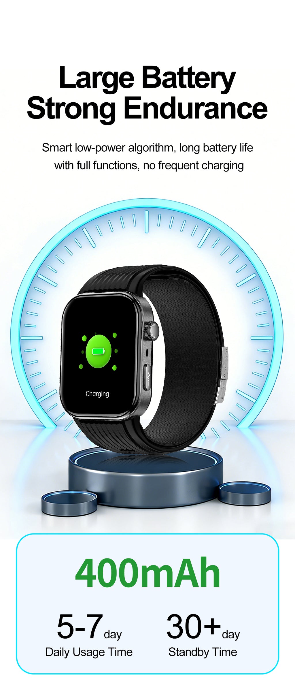 New smartwatch S191 Air pump+airbag type true blood pressure accurate test Bluetooth call ECG electrocardiogram blood sugar uric acid blood lipid body temperature blood oxygen sleep monitoring breathing training.