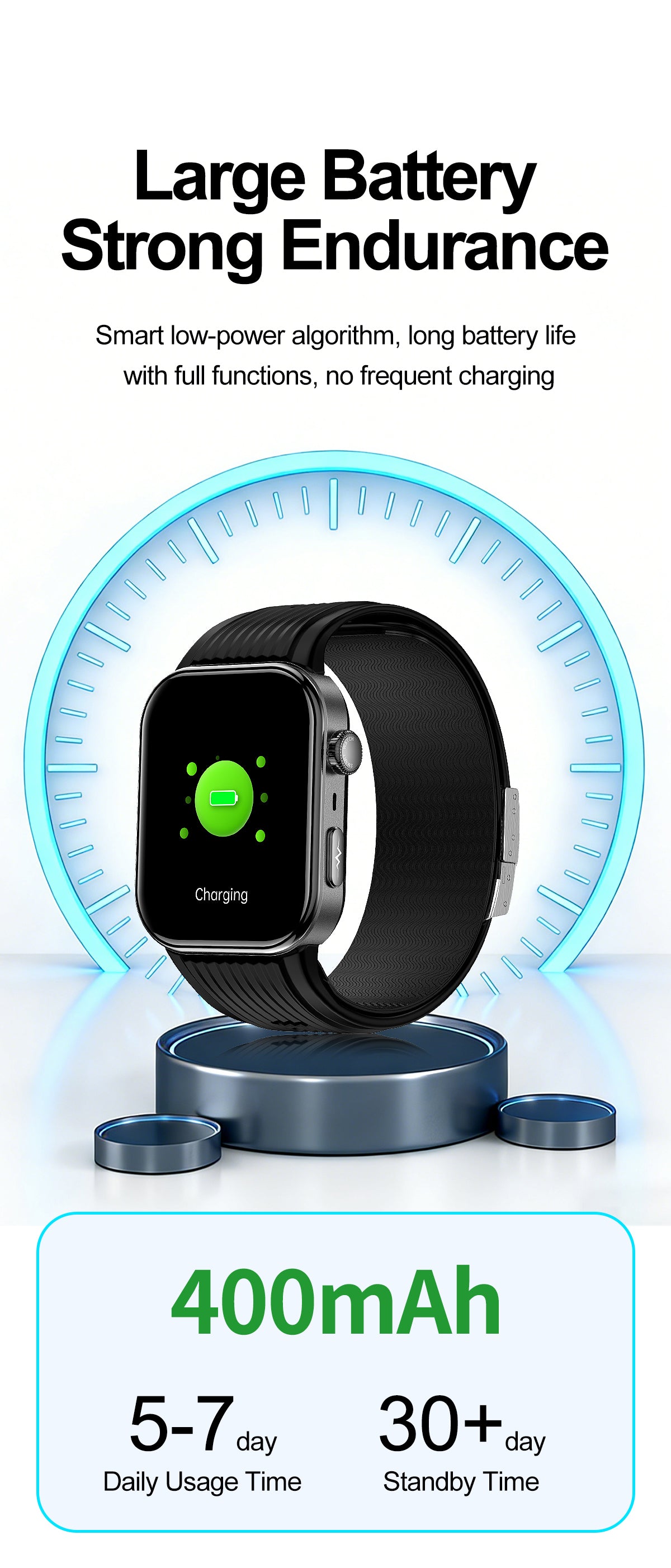 New smartwatch S191 Air pump+airbag type true blood pressure accurate test Bluetooth call ECG electrocardiogram blood sugar uric acid blood lipid body temperature blood oxygen sleep monitoring breathing training.