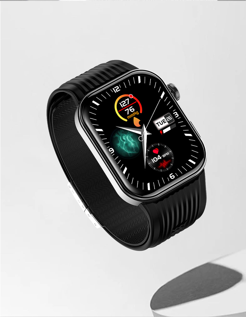 New smartwatch S191 Air pump+airbag type true blood pressure accurate test Bluetooth call ECG electrocardiogram blood sugar uric acid blood lipid body temperature blood oxygen sleep monitoring breathing training.